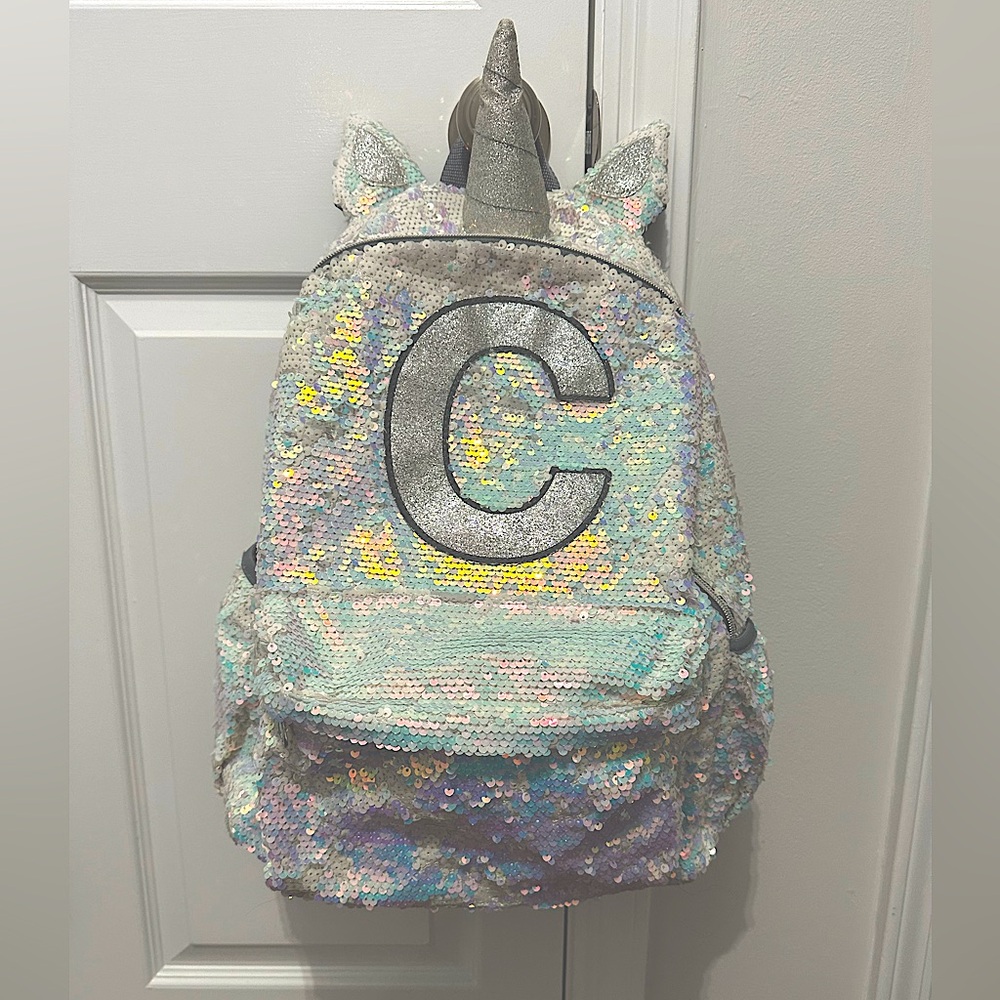 JUSTICE Unicorn Sequin Backpack “C”